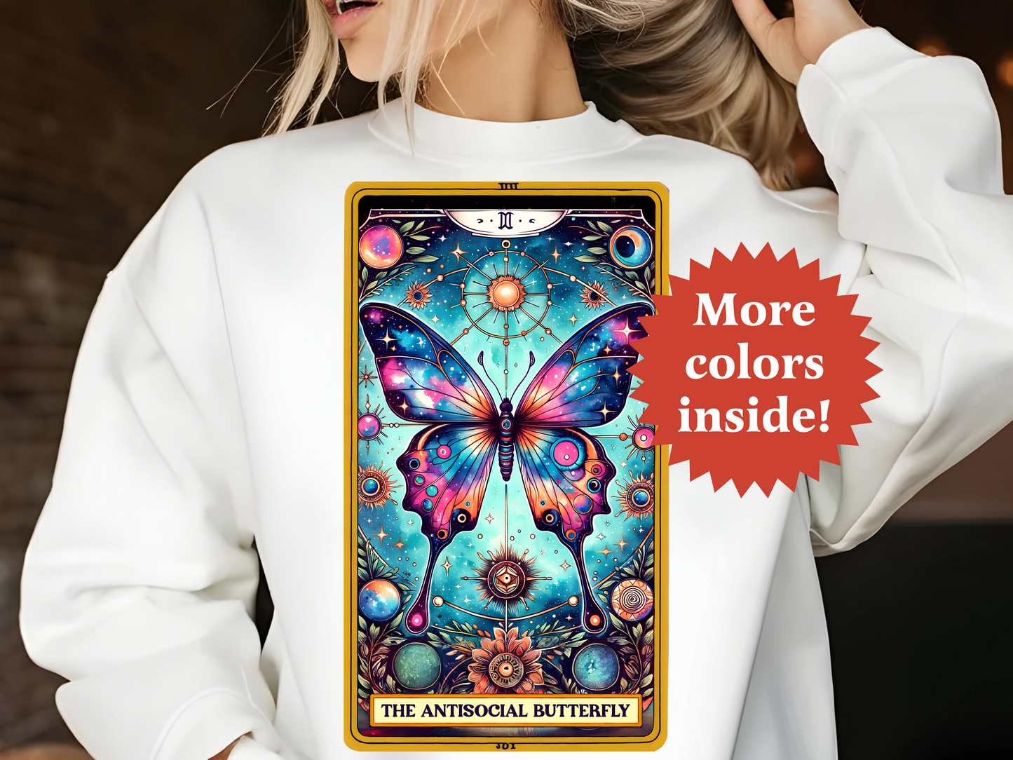 The Antisocial Butterfly Tarot Unisex Sweatshirt TRSS11