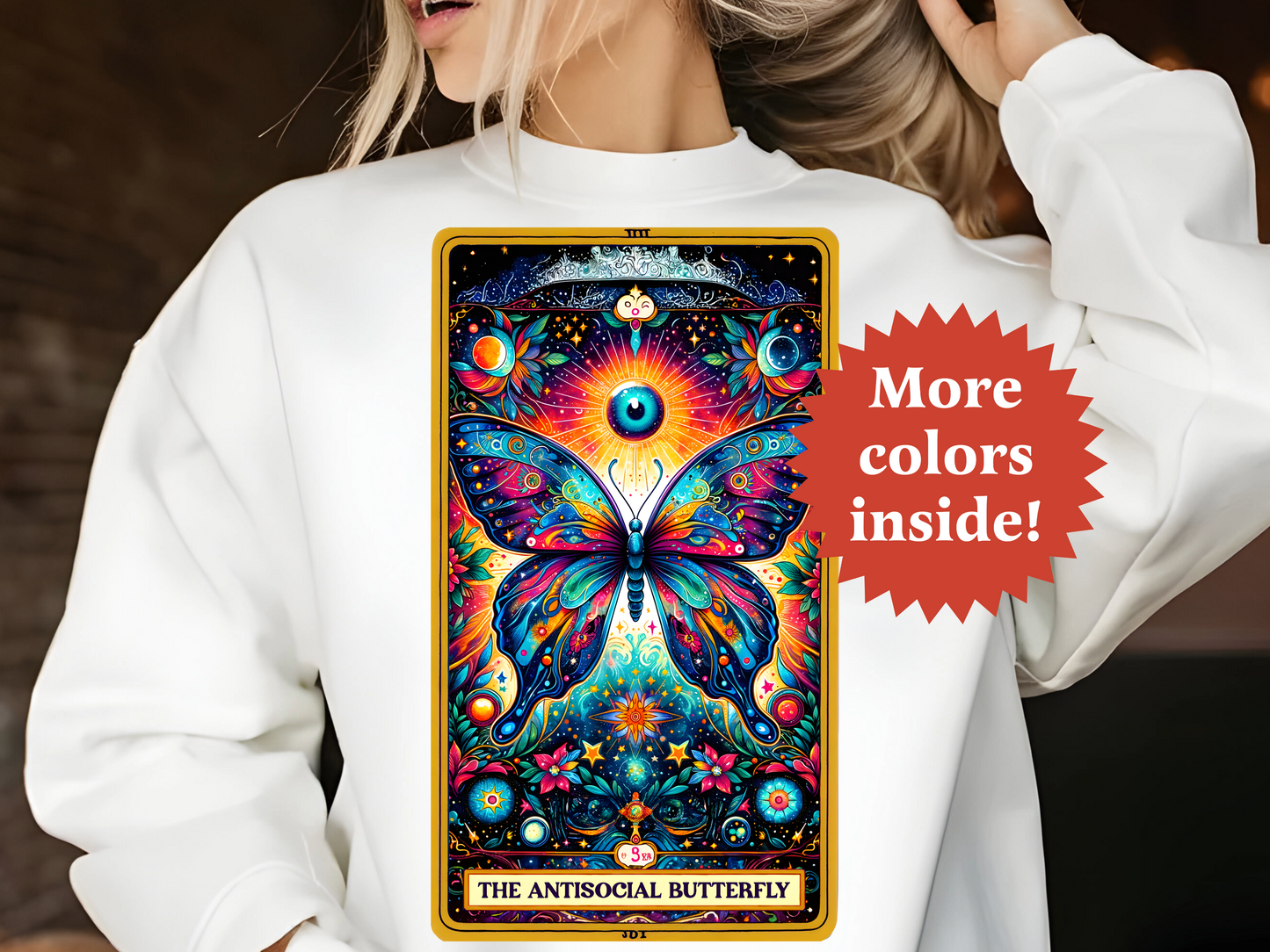 The Antisocial Butterfly Tarot Unisex Sweatshirt TRSS12