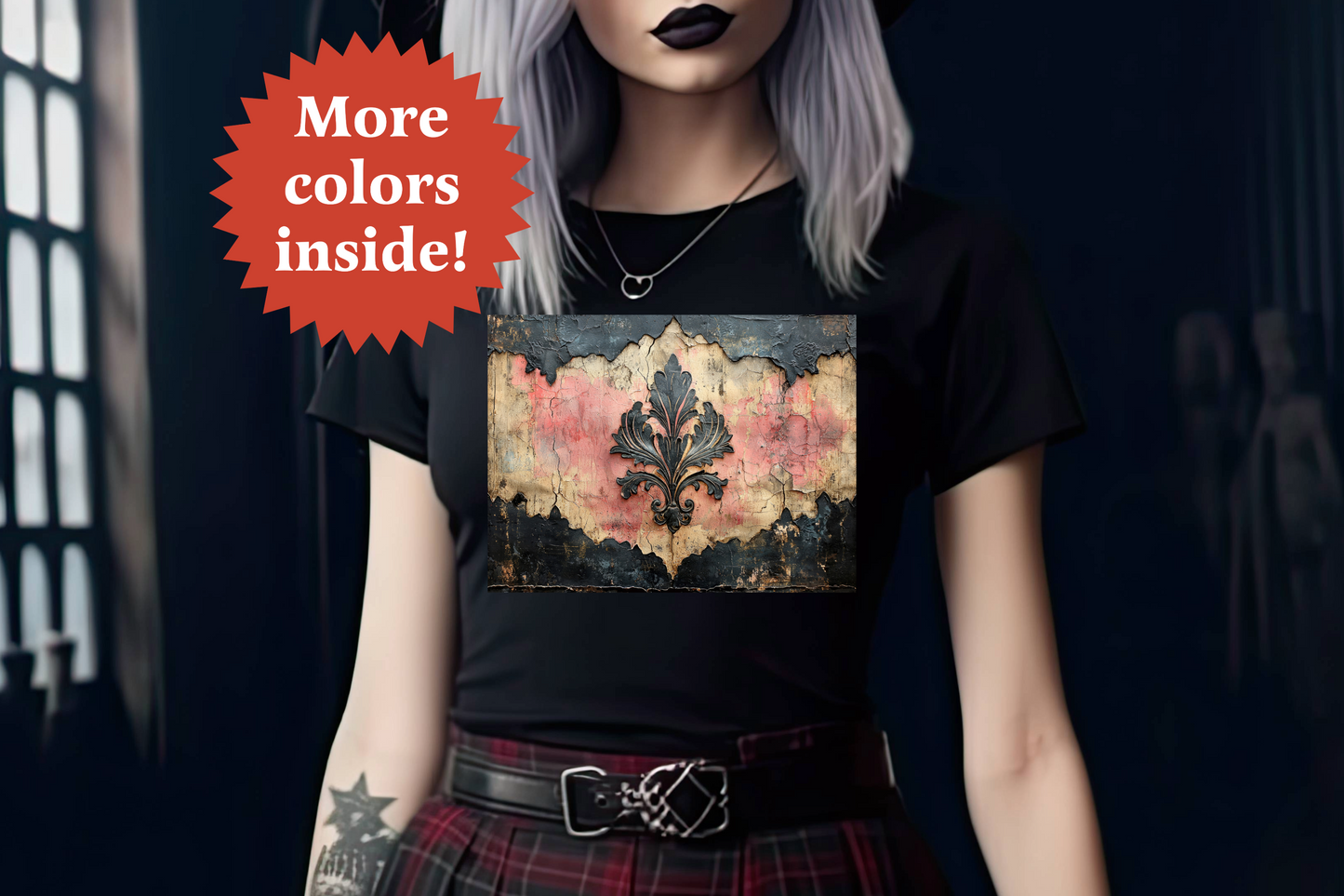 Gothic T-Shirt Dark Academia GTTS08