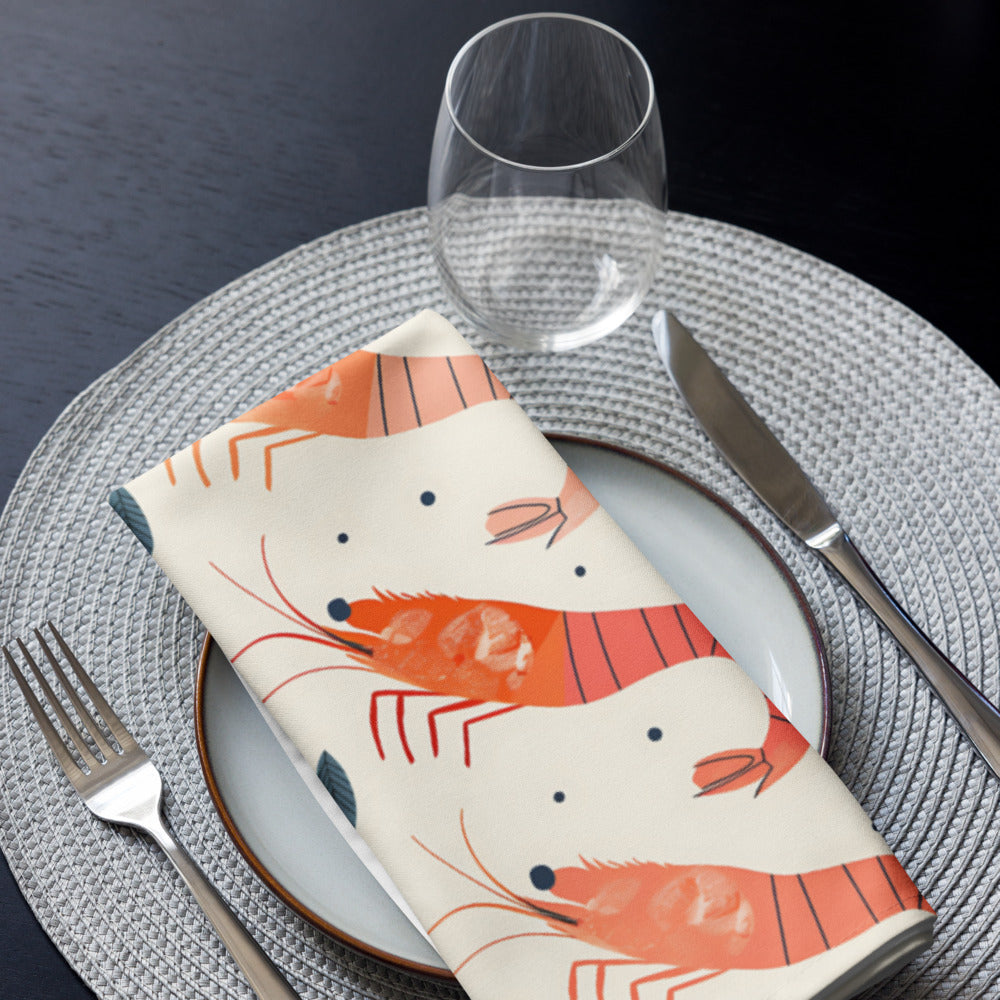 Citrus Shrimps 4 Napkins Set CTNP01