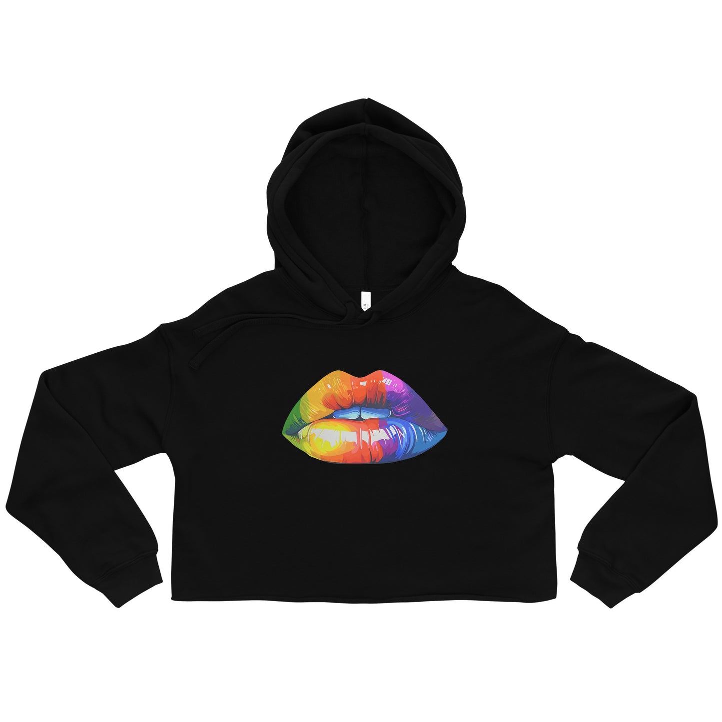 2YK Rainbow Lips Crop Hoodie 2ykh04