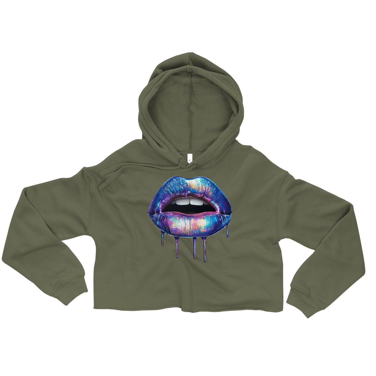 2YK Lips Crop Hoodie 2ykh03