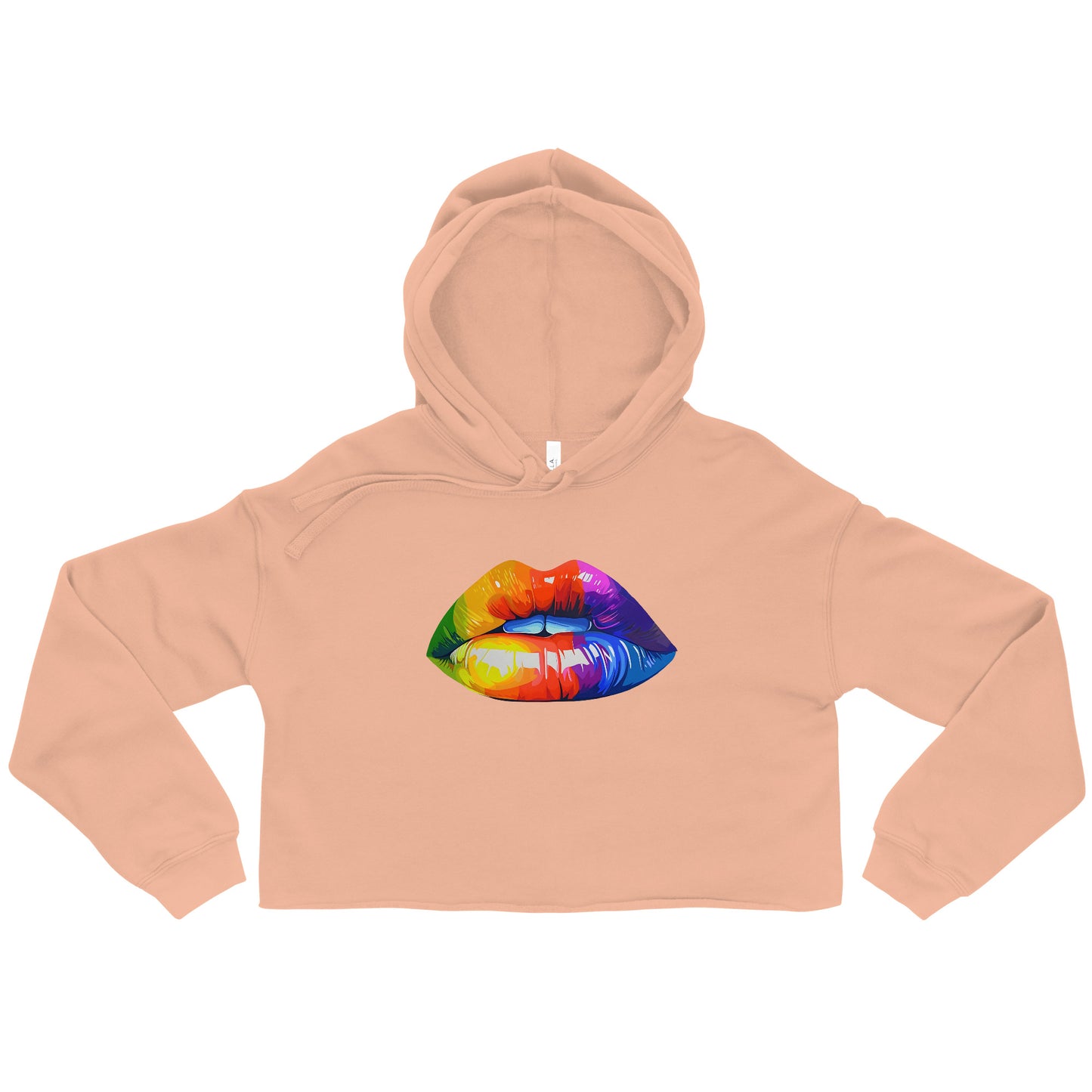 2YK Rainbow Lips Crop Hoodie 2ykh04