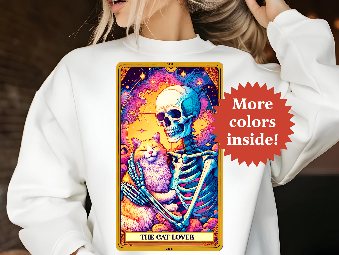 The Cat Lover Unisex Tarot Sweatshirt TRSS03