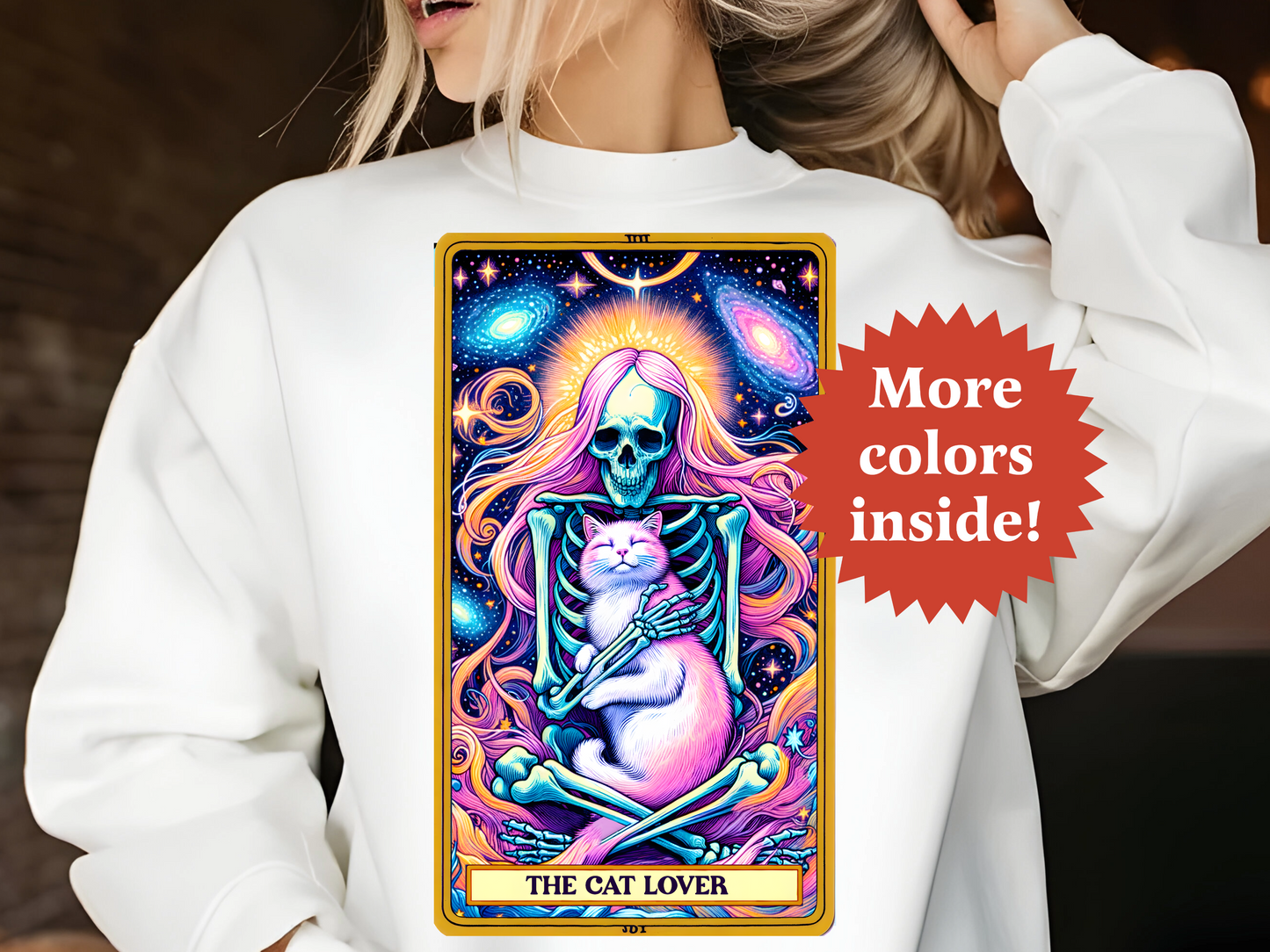 The Cat Lover Unisex Tarot Sweatshirt TRSS04