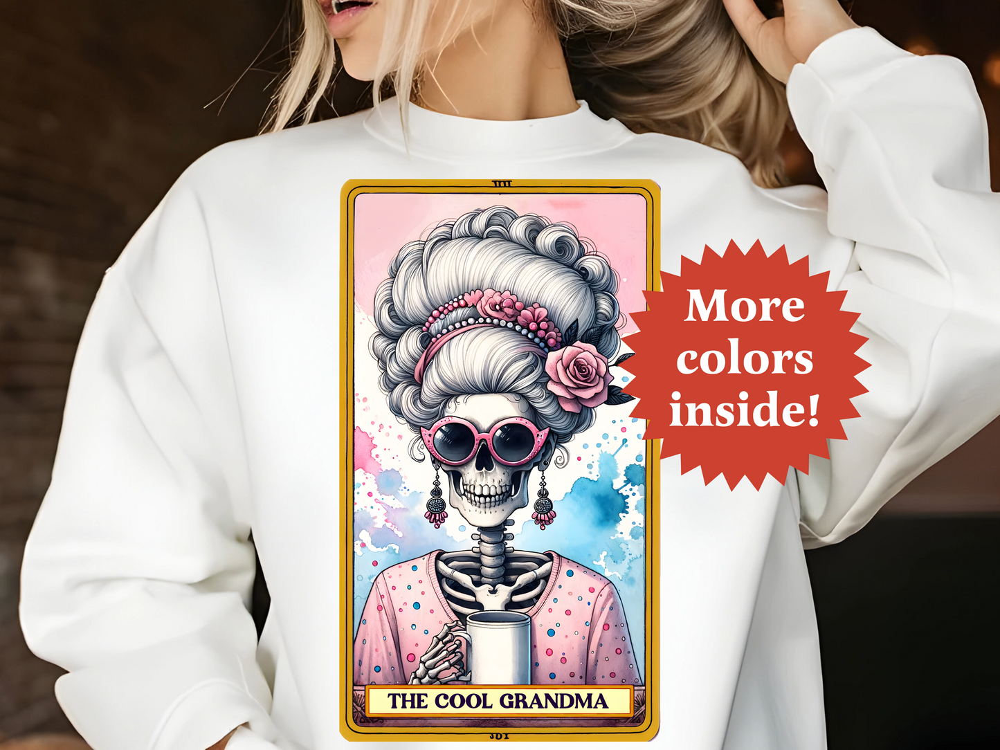 The Cool Grandma Tarot Unisex Sweatshirt TRSS09