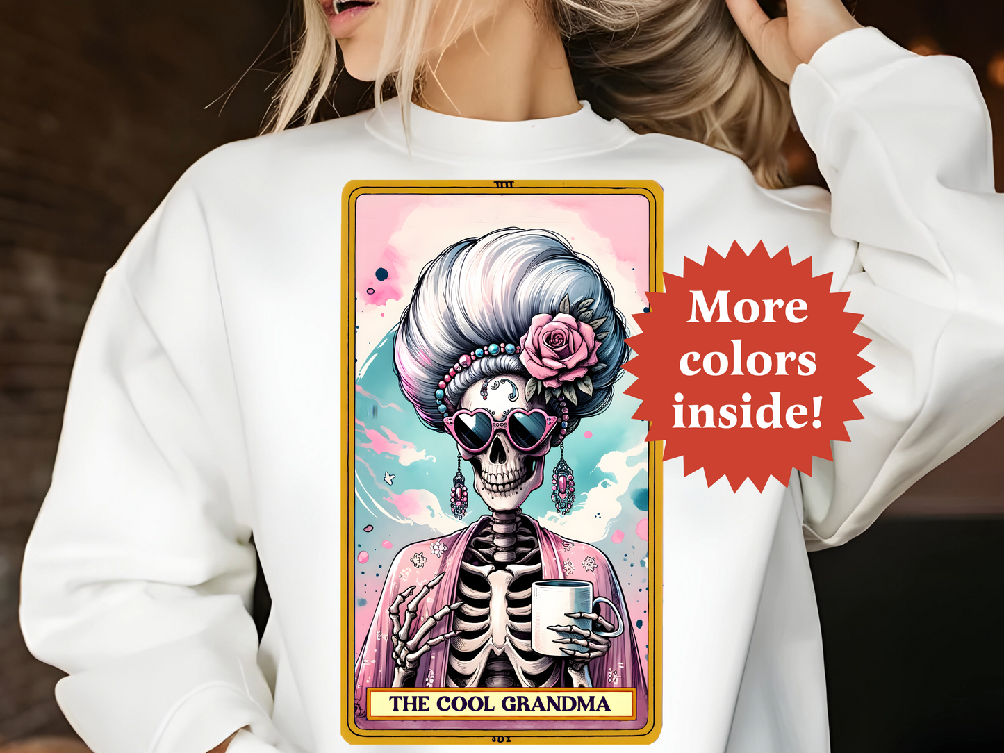 The Cool Grandma Tarot Unisex Sweatshirt TRSS10