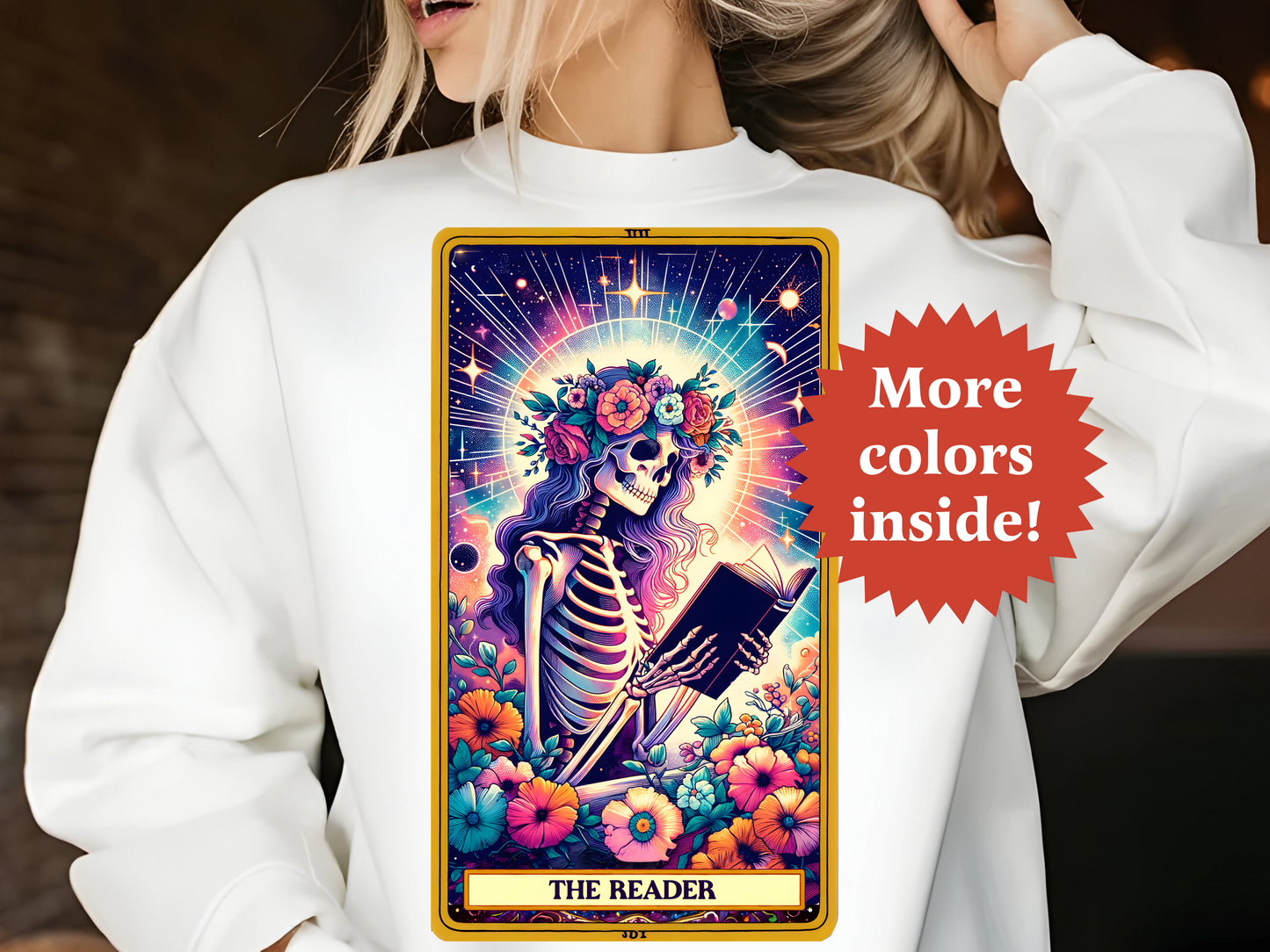 The Reader Tarot Unisex Sweatshirt TRSS15