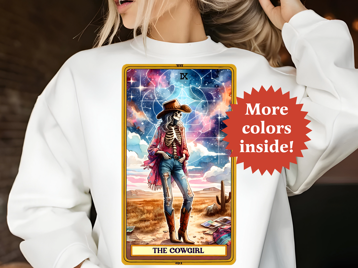 The Cowgirl Tarot Unisex Sweatshirt TRSS18