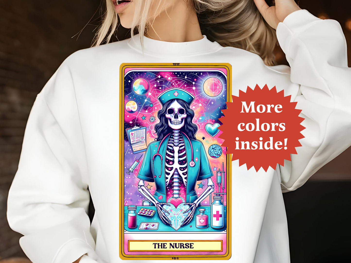 The Nurse Tarot Unisex Sweatshirt TRSS29
