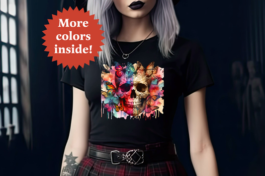 Skull Flowers T-Shirt SFTS02