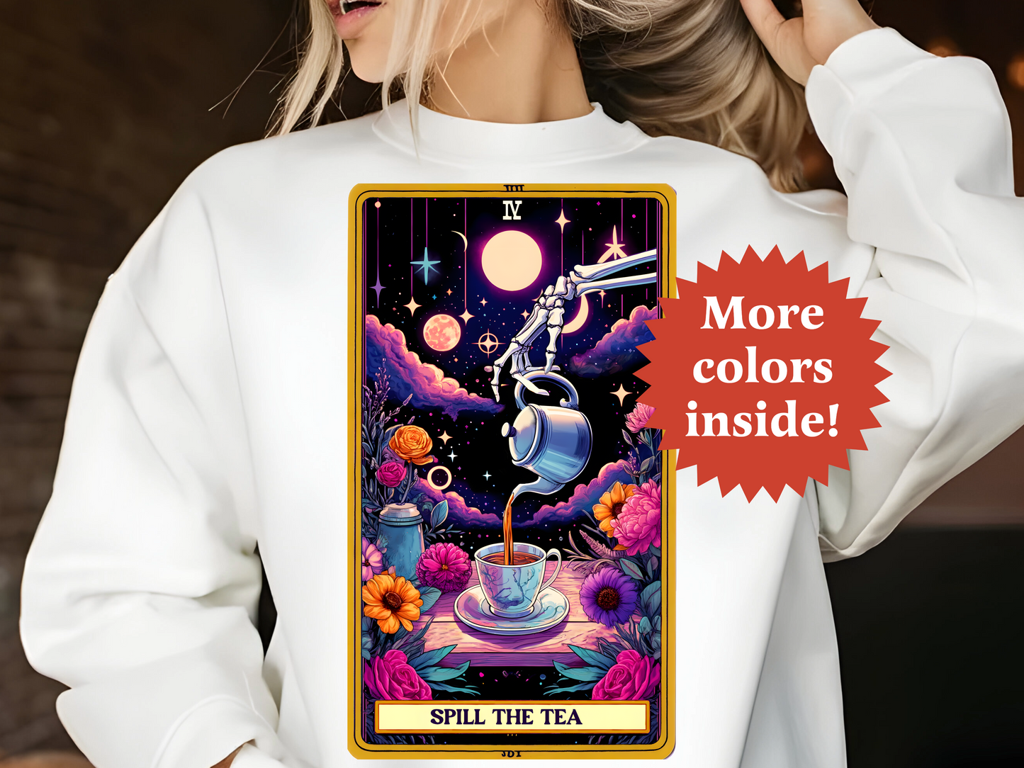 Spill the tea Tarot Unisex Sweatshirt TRSS38