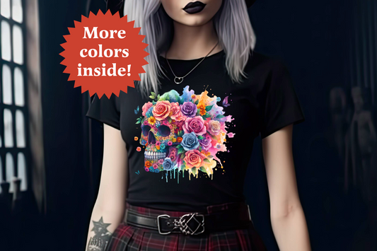 Skull Flowers T-Shirt SFTS05