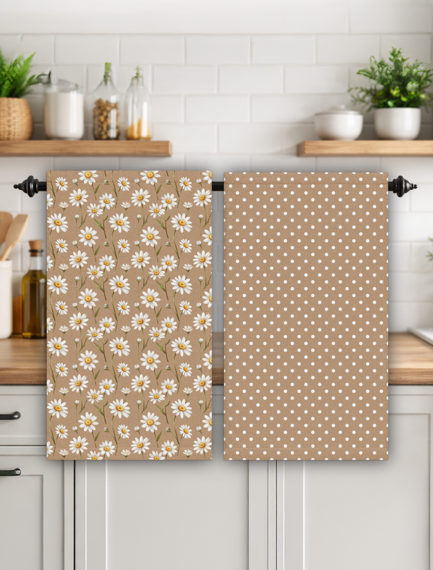 Daisies Hand Kitchen Towel Set BDHT02