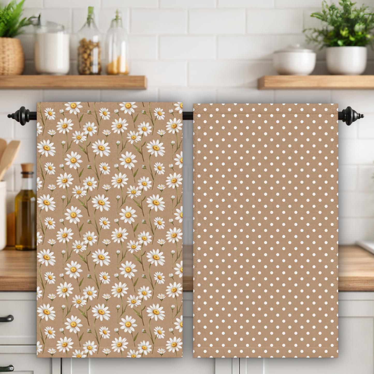 Daisies Hand Kitchen Towel Set BDHT02