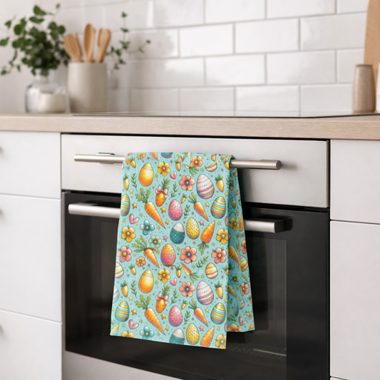 Colorful Easter Kitchen Tea Towel ESHT21