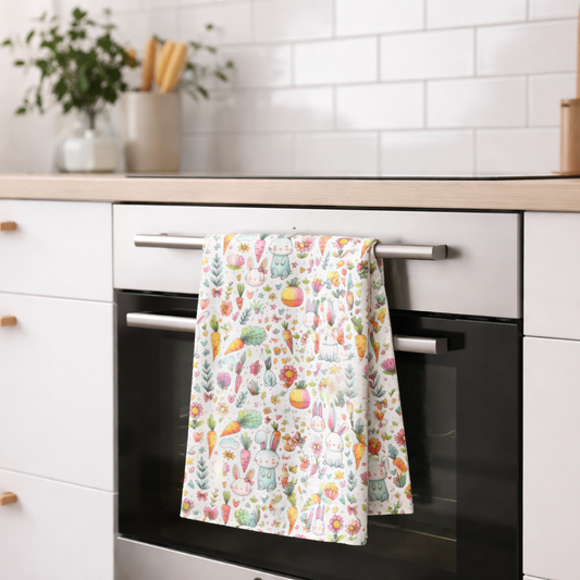 Cute Easter Bunny Kitchen Tea Towel ESHT22