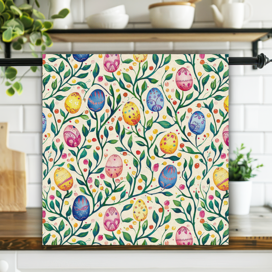 Watercolor Easter Egg Kitchen Towel ESHT61