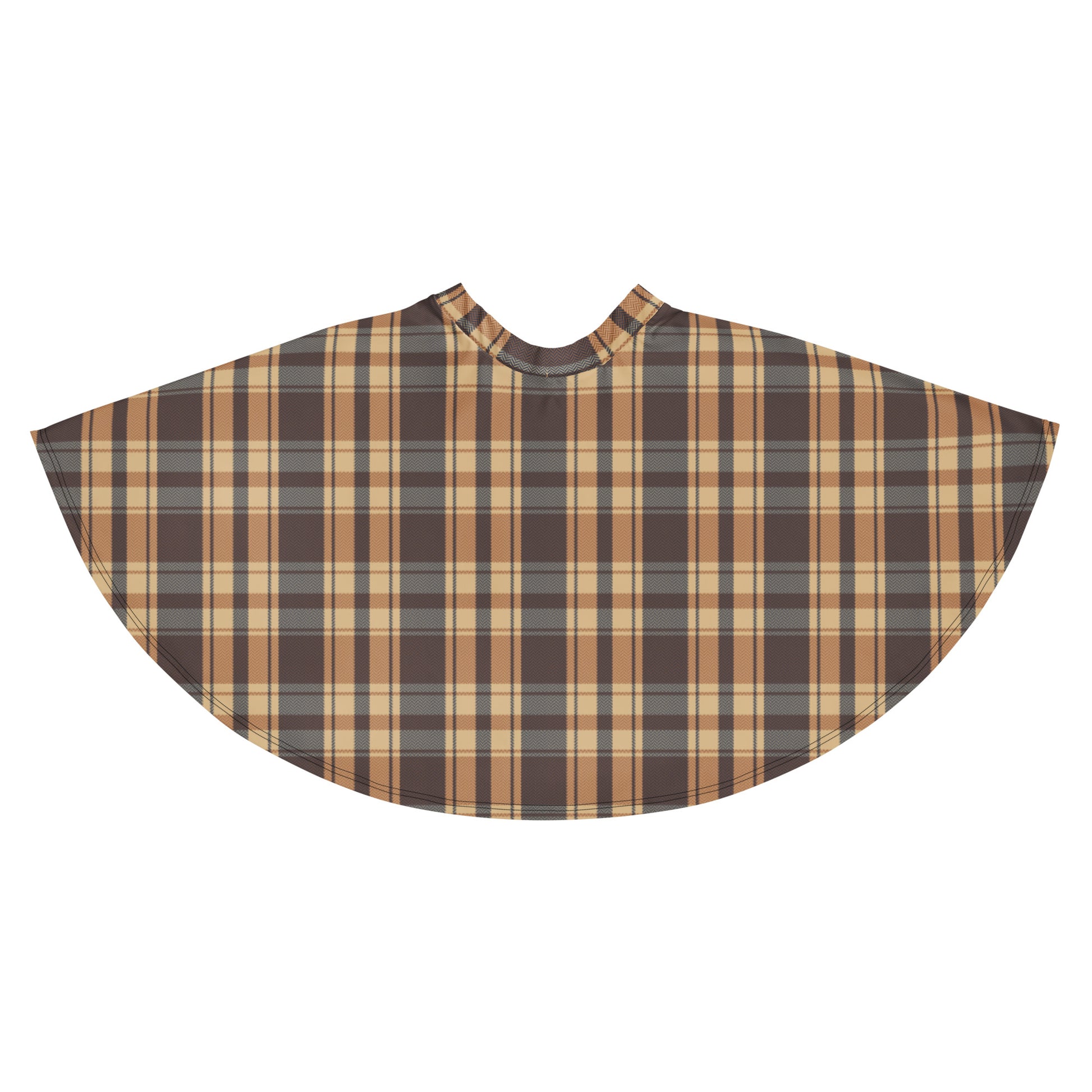 gender-free fashion plaid skater skirt