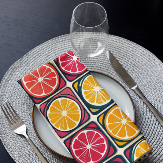 Citrus Abstract 4 Napkins Set CTNP04