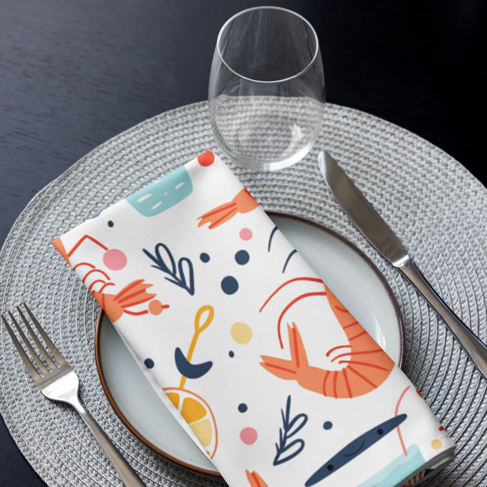 Citrus Shrimps 4 Napkins Set CTNP01