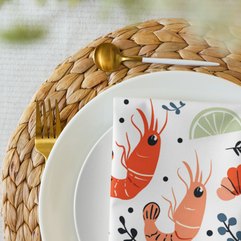 Citrus Shrimps 4 Napkins Set CTNP01