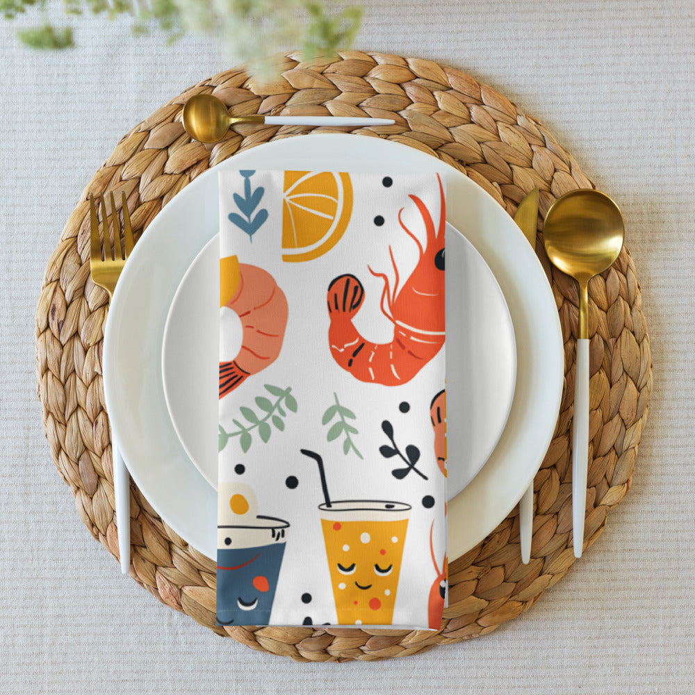 Citrus Shrimps 4 Napkins Set CTNP01