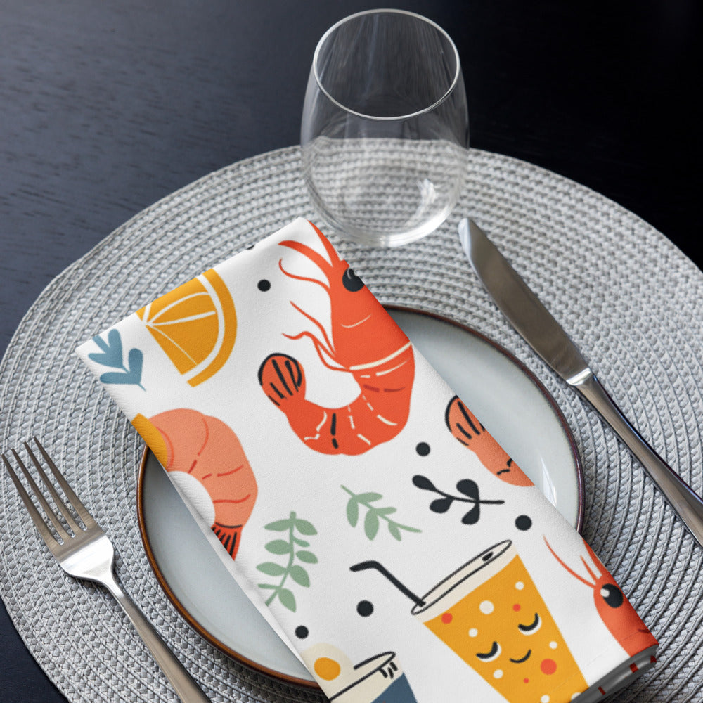 Citrus Shrimps 4 Napkins Set CTNP01