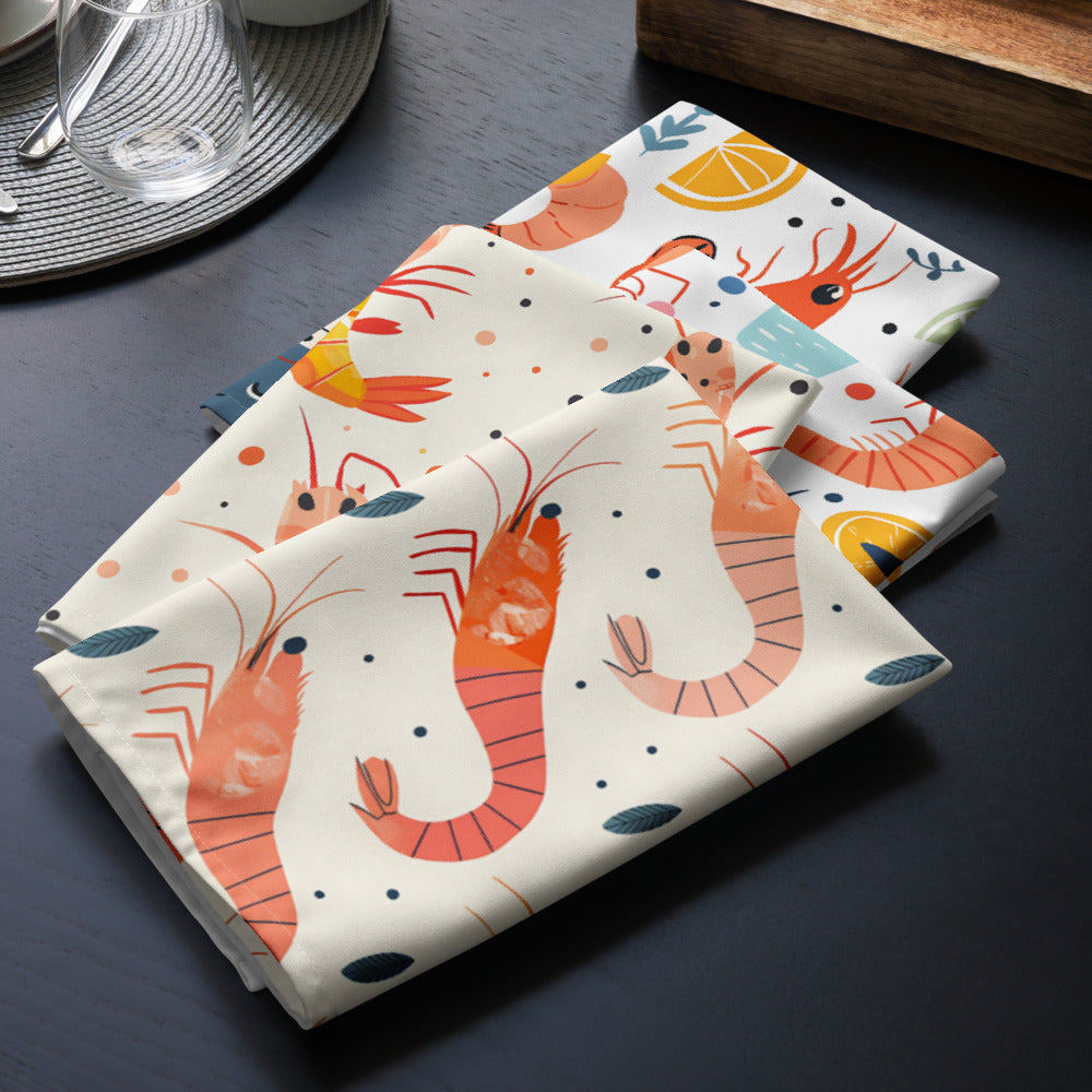 Citrus Shrimps 4 Napkins Set CTNP01