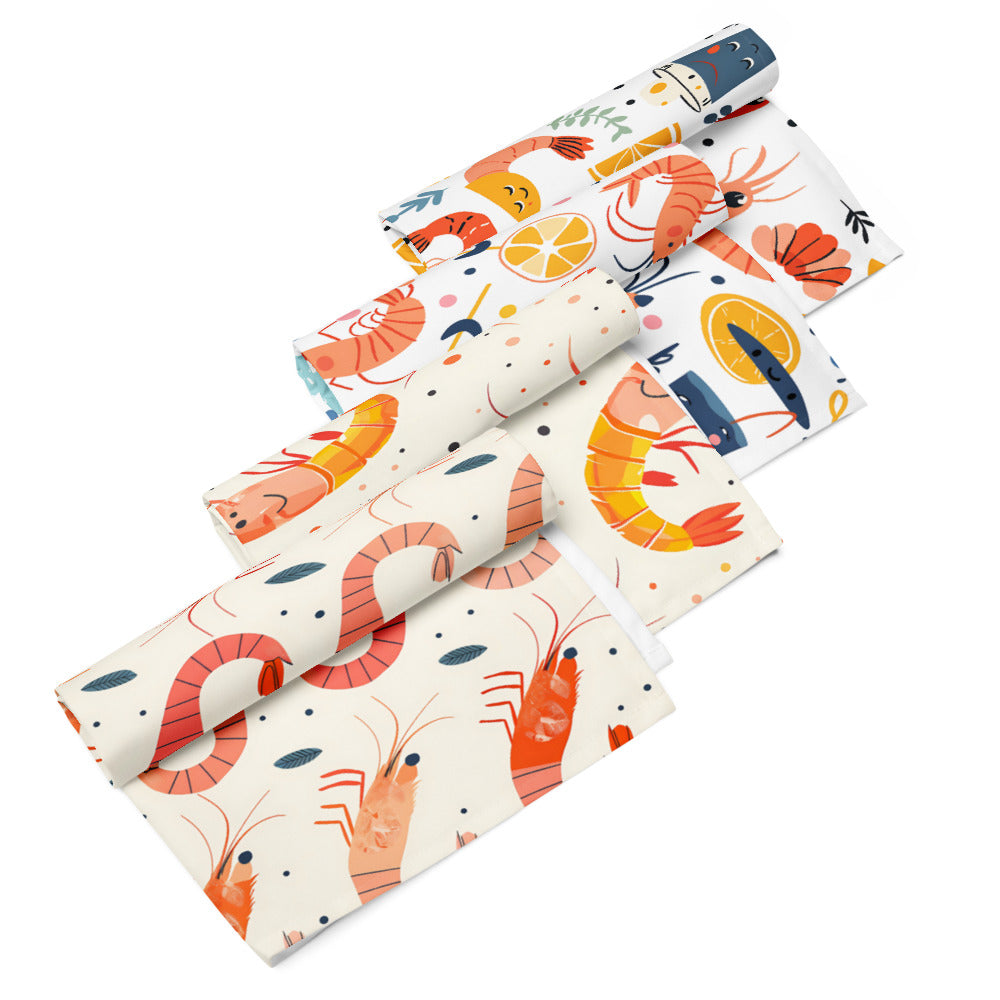 Citrus Shrimps 4 Napkins Set CTNP01