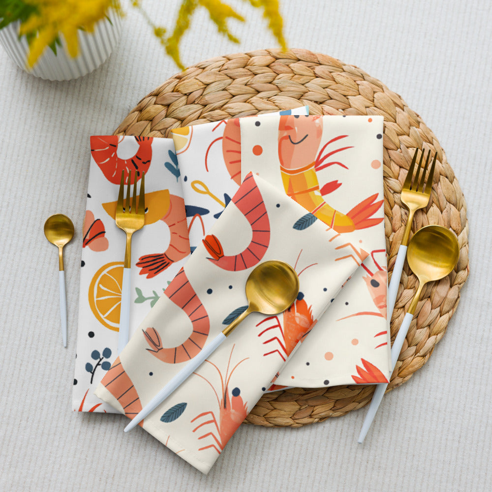 Citrus Shrimps 4 Napkins Set CTNP01