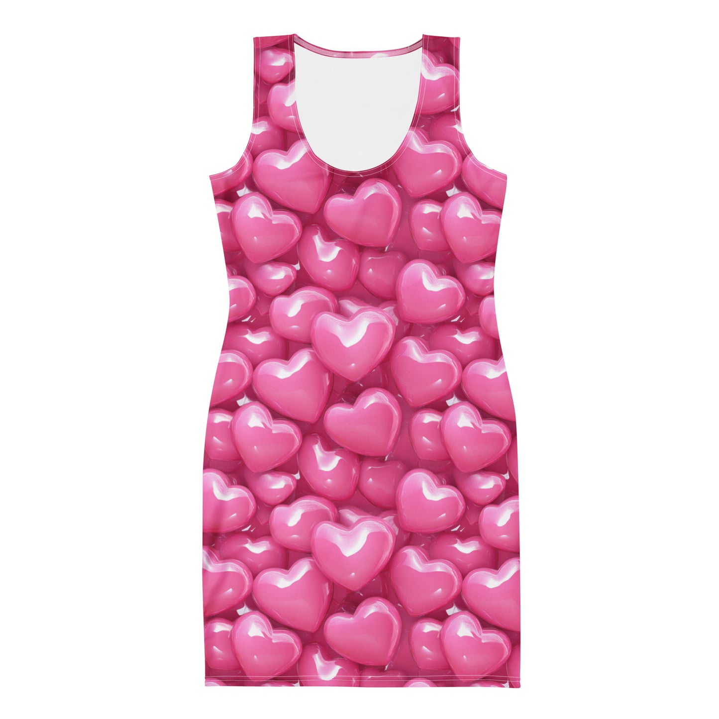 Femboy pink hearts dress