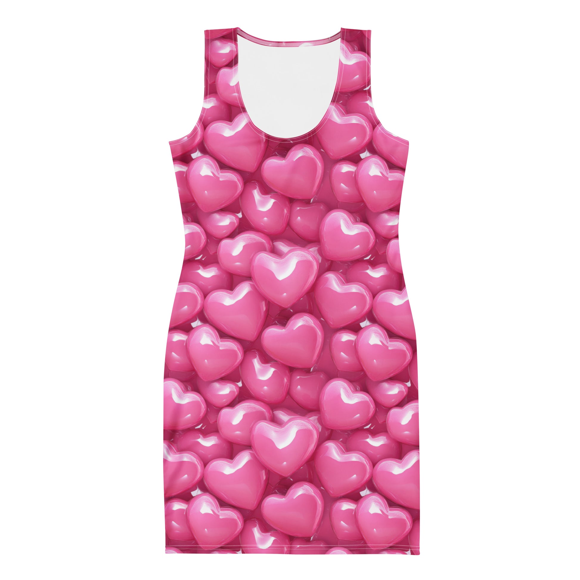 Femboy pink hearts dress