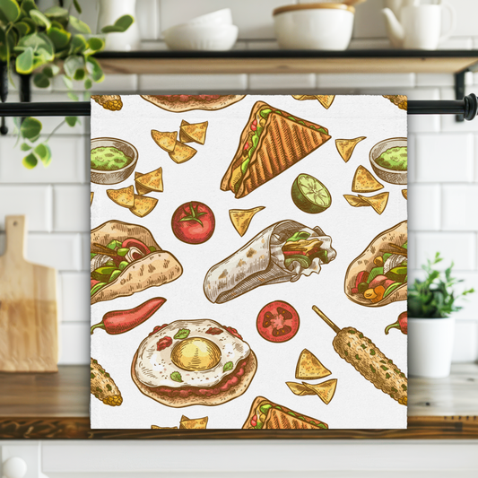 Mexican Food Hand Kitchen Towel  FDHT01