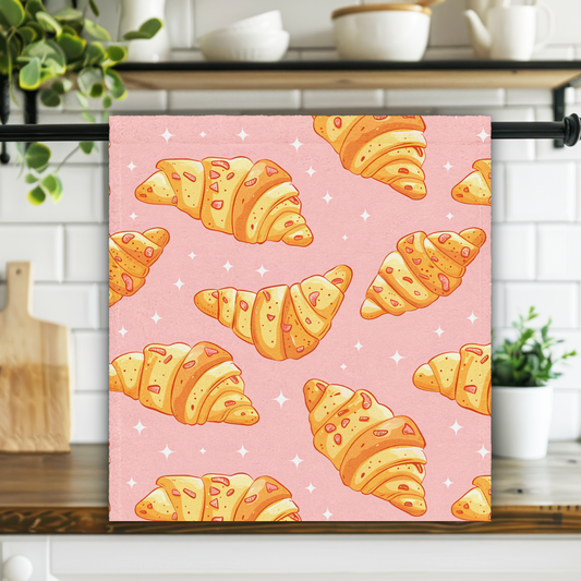 Croissant Bakery Hand Kitchen Towel Food FDHT04