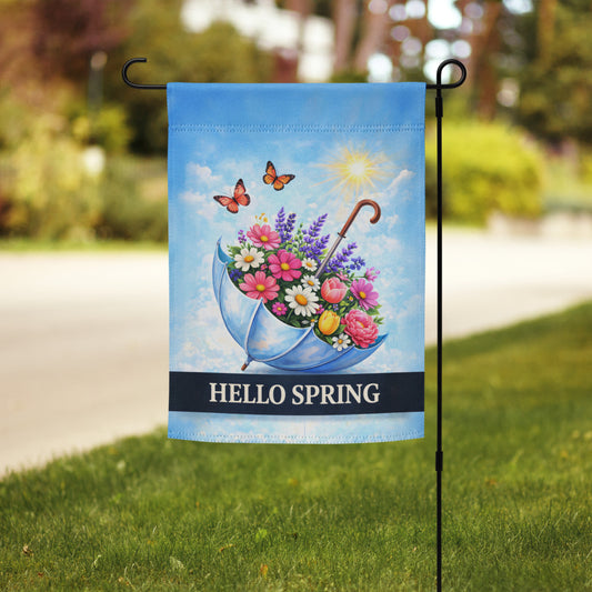 Hello Spring Welcome Garden Flag SPGF01