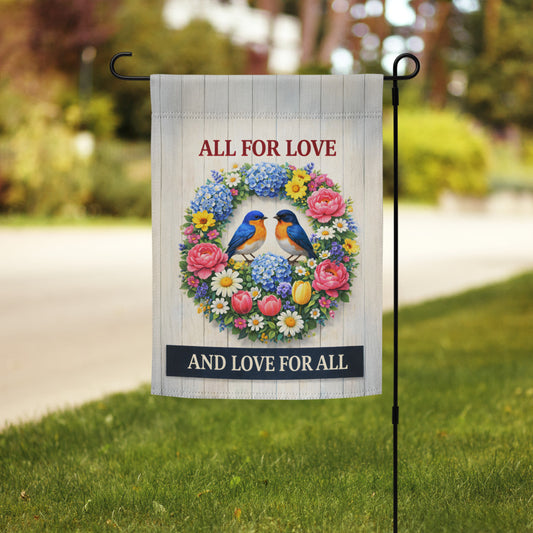 Spring All for Love Garden Flag SPGF02