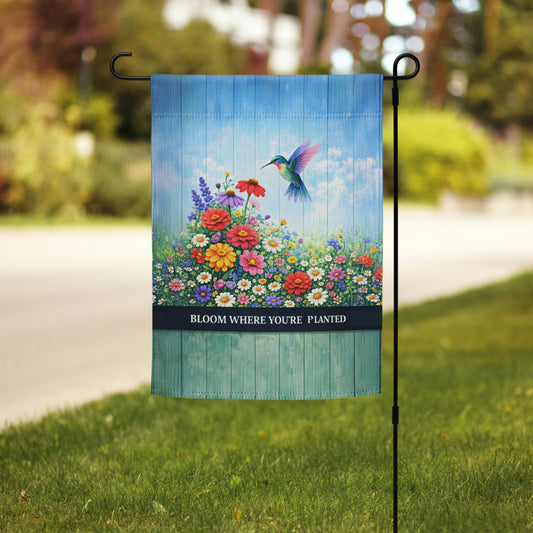 Spring Bloom Where You're Planted Garden Flag SPGF03