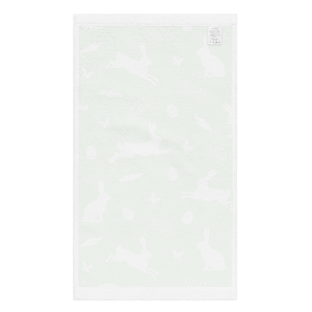 Green Easter Bunny Kitchen Tea Towel EAHT13