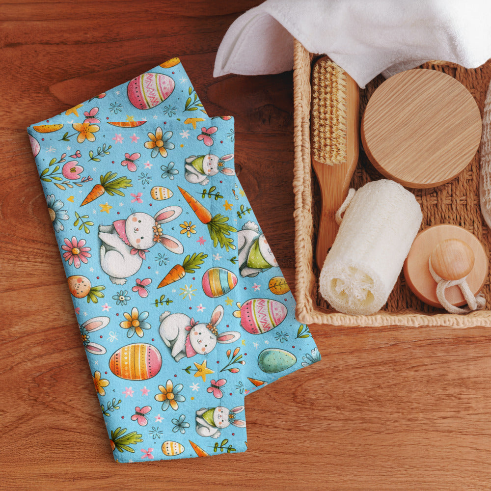 Cute Easter Bunny Kitchen Tea Towel ESHT23