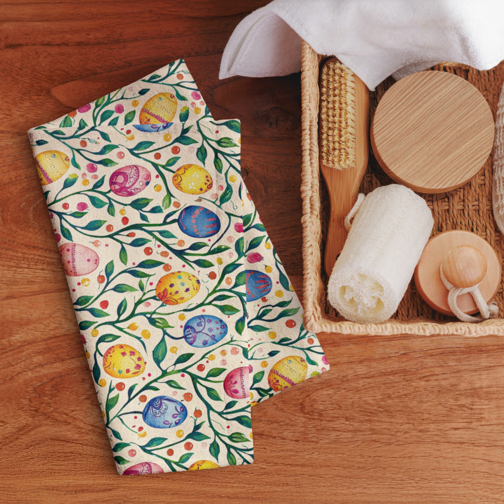 Watercolor Easter Egg Kitchen Towel ESHT61