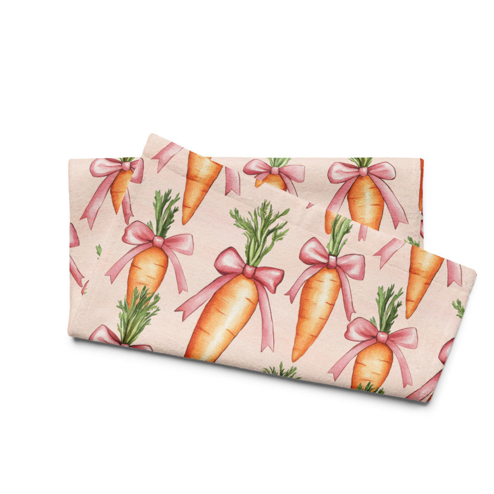 Easter Carrot Bow Kitchen Towel ESHT74