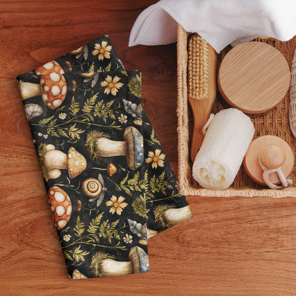 Mushroom Woodland Hand Kitchen Towel MSHT04