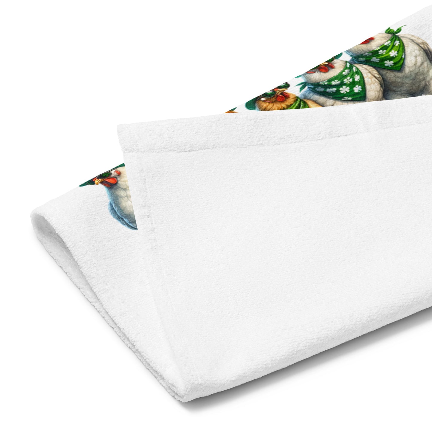 St Patrick’s Day Chicken Tea Towel HTPD06