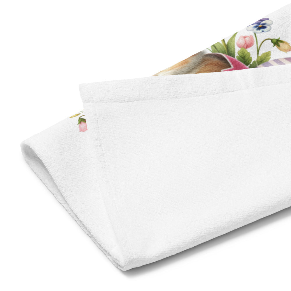 Cute Easter Kitten Kitchen Tea Towel EAHT05