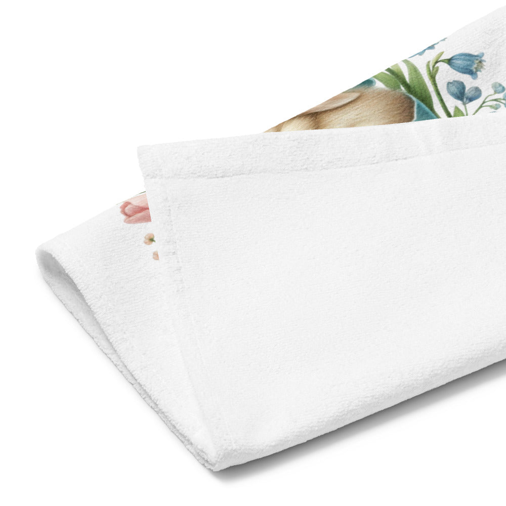 Cute Easter Bunny Kitchen Tea Towel EAHT06