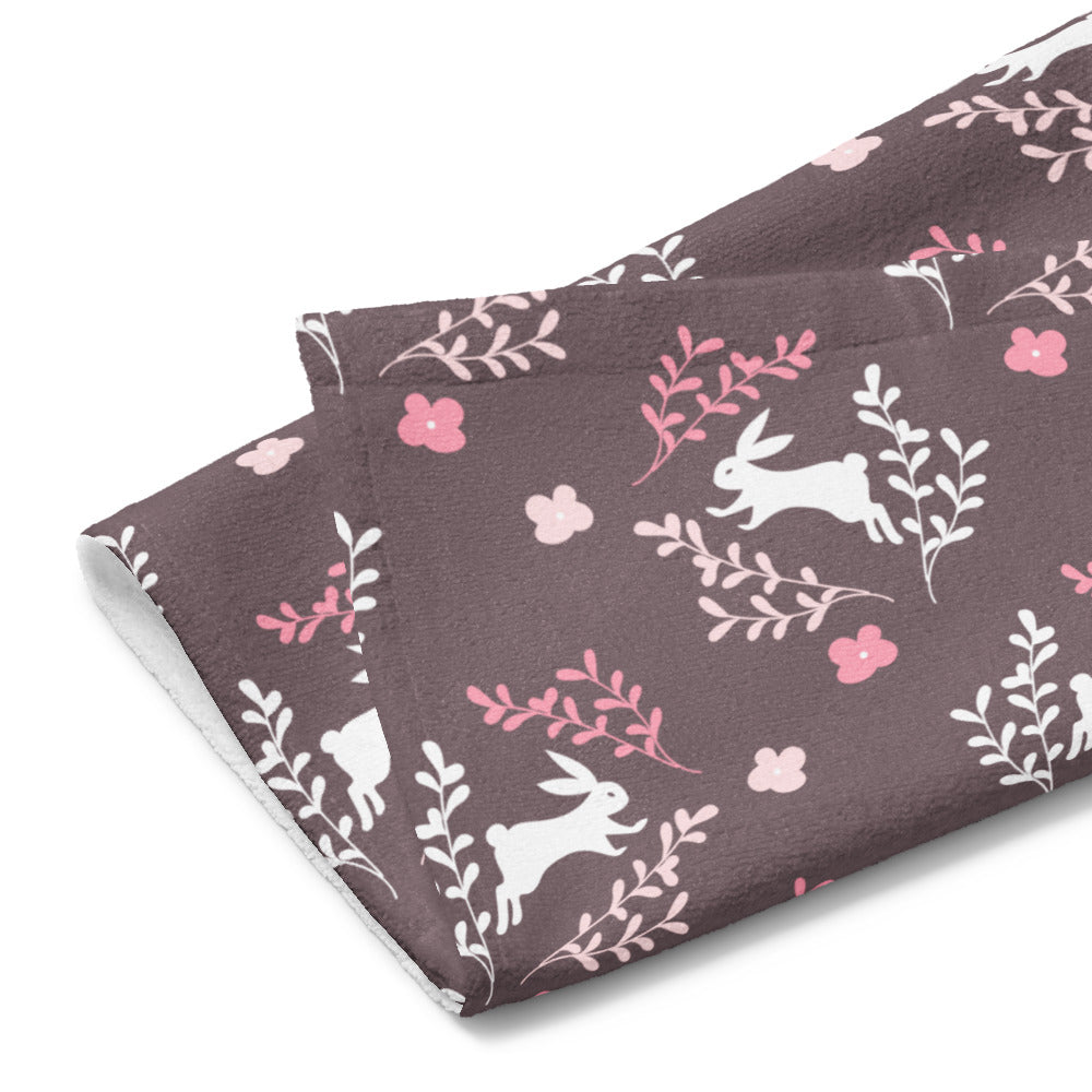 Neutral Easter Bunny Kitchen Tea Towel ESHT41