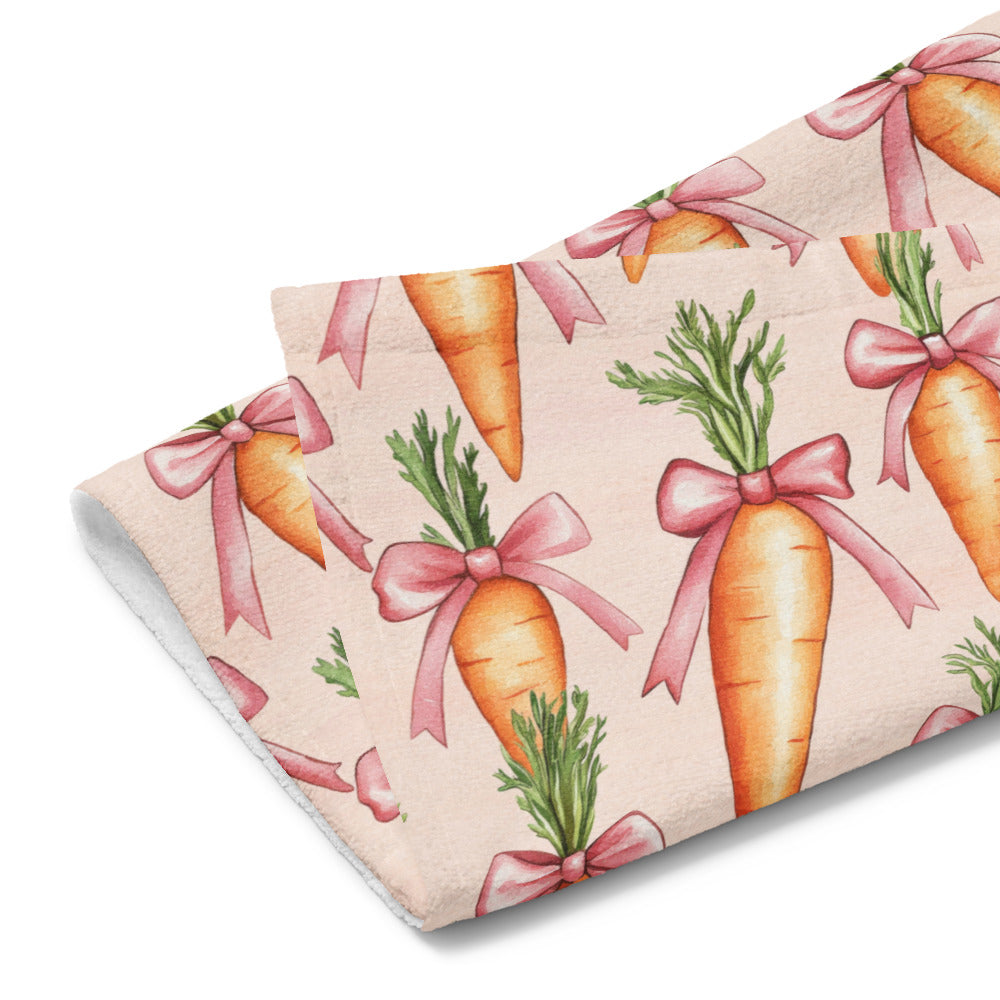 Easter Carrot Bow Kitchen Towel ESHT74
