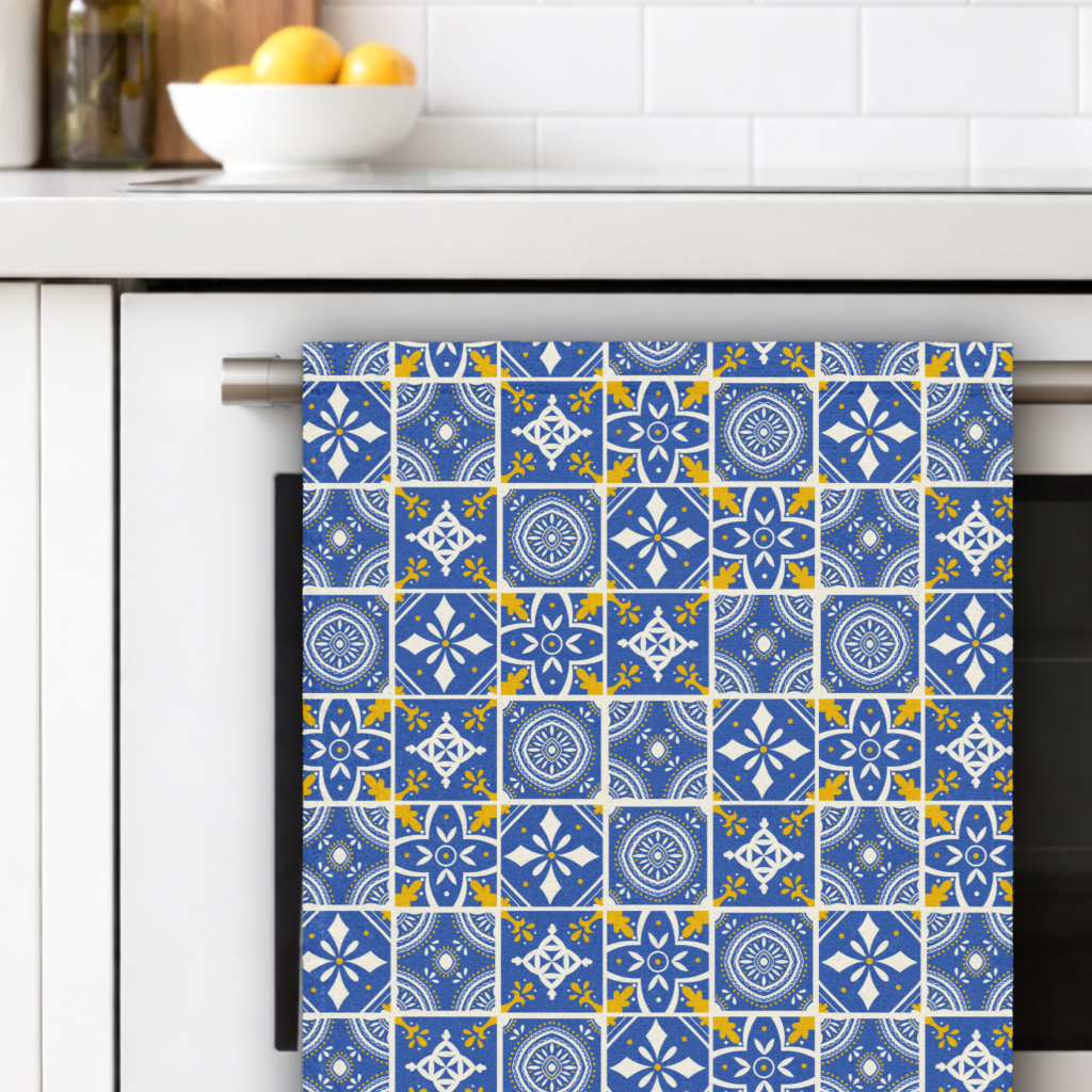 Moroccan Tiles Hand Kitchen Towel MRHT03