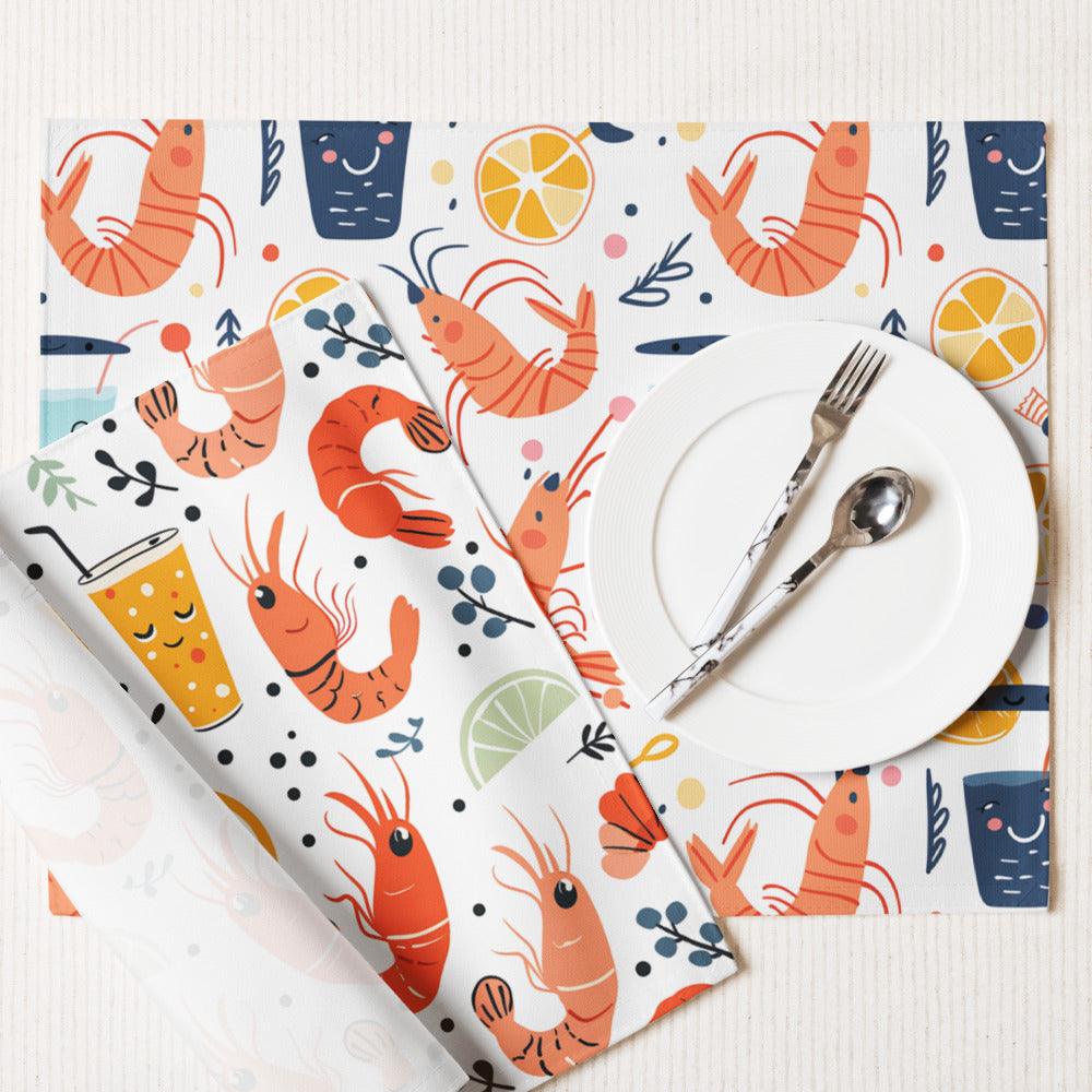 Citrus Shrimps Placemats Set СSPM01